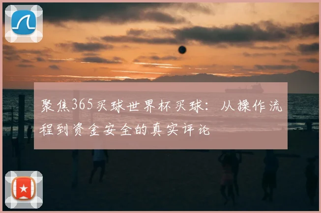 聚焦365买球世界杯买球:从操作流程到资金安全的真实评论