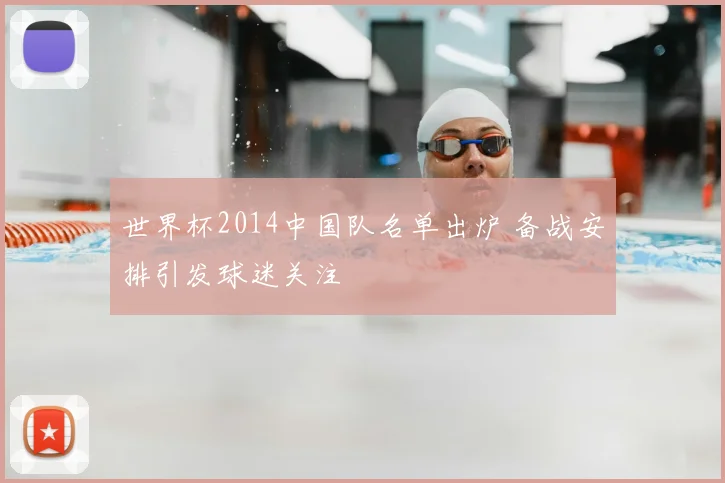 世界杯2014中国队名单出炉 备战安排引发球迷关注